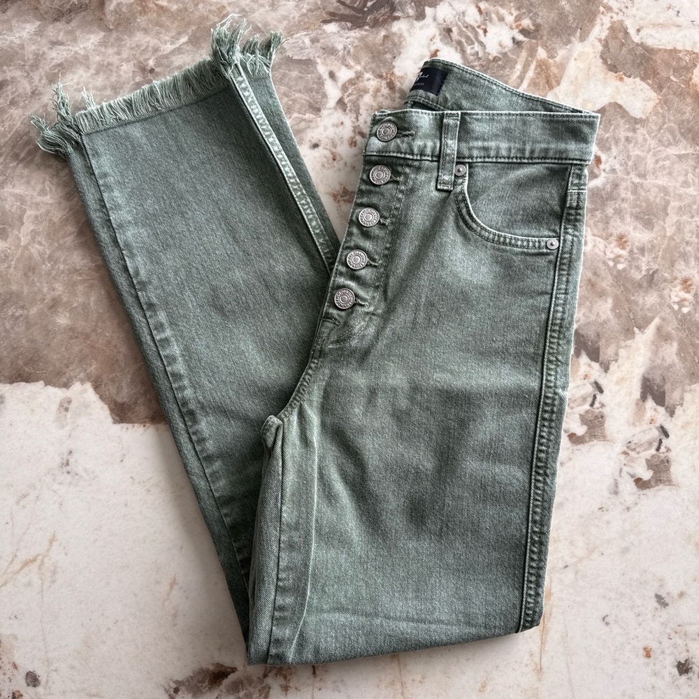 7 For All Mankind Sage Cropped Straight Jeans